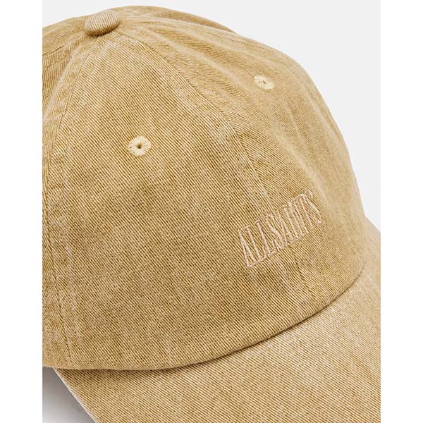 Allsaints Australia Mens State Distressed Baseball Cap Camel/Nickel AU34-105